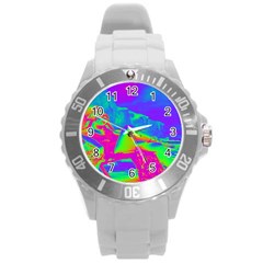 Seaside Holiday Plastic Sport Watch (large) by icarusismartdesigns