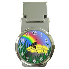 Pot Of Gold With Gerbil Money Clip With Watch