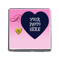 B Golde Rose Heart Locket Memory Card Reader With Storage (square) by cherestreasures