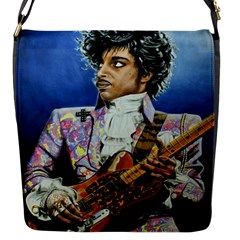 His Royal Purpleness Flap Closure Messenger Bag (small) by retz