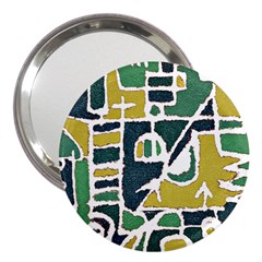 Colorful Tribal Abstract Pattern 3  Handbag Mirror by dflcprints