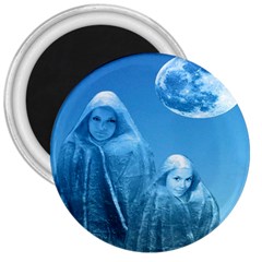 Full Moon Rising 3  Button Magnet by icarusismartdesigns