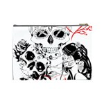 Skull Love Affair Cosmetic Bag (Large) Back