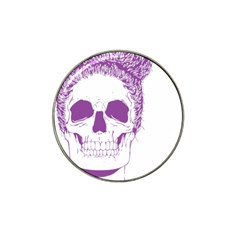 Purple Skull Bun Up Golf Ball Marker 4 Pack (for Hat Clip)