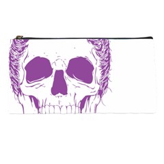 Purple Skull Bun Up Pencil Case