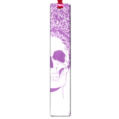 Purple Skull Bun Up Large Bookmark by vividaudacity