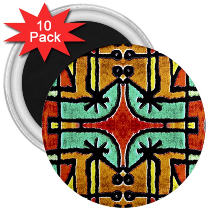 Lap 3  Button Magnet (10 pack)