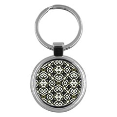 Abstract Geometric Modern Pattern  Key Chain (round) by dflcprints