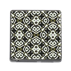 Abstract Geometric Modern Pattern  Memory Card Reader With Storage (square) by dflcprints