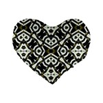 Abstract Geometric Modern Pattern  16  Premium Heart Shape Cushion  Front