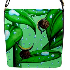 Playing In The Rain Flap Closure Messenger Bag (small) by retz