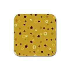 Abstract Geometric Shapes Design in Warm Tones Drink Coasters 4 Pack (Square)