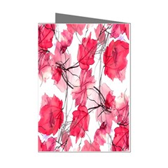 Floral Print Swirls Decorative Design Mini Greeting Card (8 Pack) by dflcprints