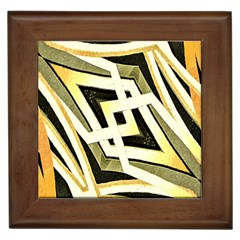 Art Print Tribal Style Pattern Framed Ceramic Tile by dflcprints