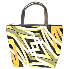 Art Print Tribal Style Pattern Bucket Handbag by dflcprints