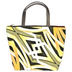 Art Print Tribal Style Pattern Bucket Handbag Front