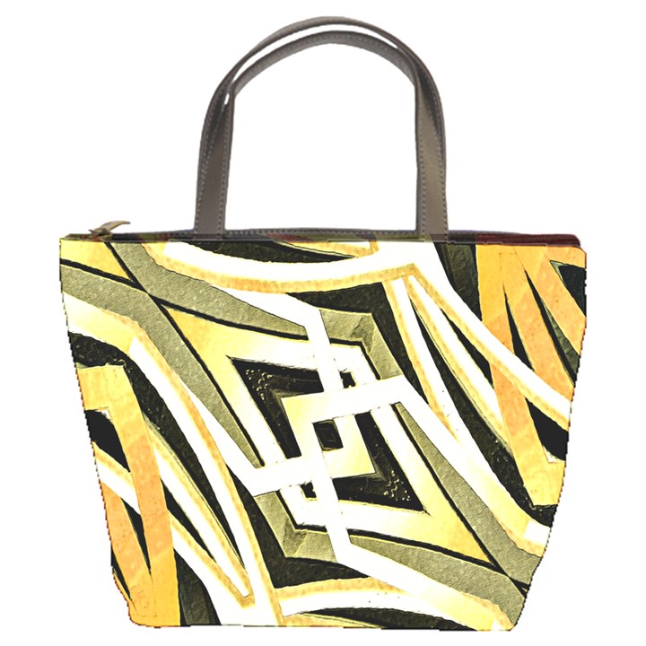 Art Print Tribal Style Pattern Bucket Handbag