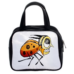 Funny Bug Running Hand Drawn Illustration Classic Handbag (two Sides) by dflcprints