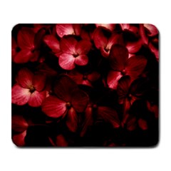 Red Flowers Bouquet In Black Background Photography Large Mouse Pad (rectangle) by dflcprints