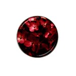 Red Flowers Bouquet in Black Background Photography Golf Ball Marker 10 Pack (for Hat Clip) Front