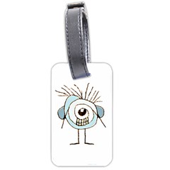 Cute Weird Caricature Illustration Luggage Tag (one Side) by dflcprints