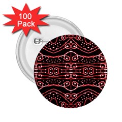 Tribal Ornate Geometric Pattern 2 25  Button (100 Pack) by dflcprints