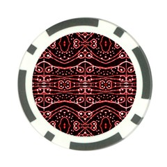 Tribal Ornate Geometric Pattern Poker Chip by dflcprints