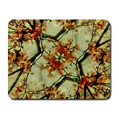 Floral Motif Print Pattern Collage Small Mouse Pad (rectangle) by dflcprints