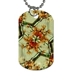 Floral Motif Print Pattern Collage Dog Tag (two-sided)  by dflcprints