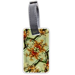 Floral Motif Print Pattern Collage Luggage Tag (one Side) by dflcprints