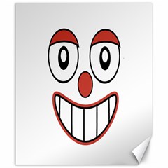 Happy Clown Cartoon Drawing Canvas 20  X 24  (unframed) by dflcprints