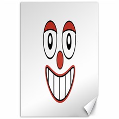 Happy Clown Cartoon Drawing Canvas 20  X 30  (unframed) by dflcprints