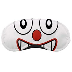 Happy Clown Cartoon Drawing Sleeping Mask by dflcprints