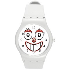 Happy Clown Cartoon Drawing Plastic Sport Watch (medium) by dflcprints