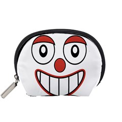 Happy Clown Cartoon Drawing Accessory Pouch (small)