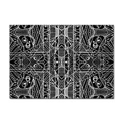 Black And White Tribal Geometric Pattern Print A4 Sticker 100 Pack by dflcprints