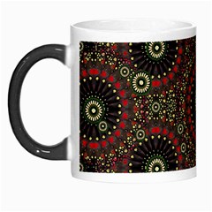 Digital Abstract Geometric Pattern In Warm Colors Morph Mug by dflcprints