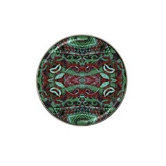Tribal Ornament Pattern In Red And Green Colors Golf Ball Marker 4 Pack (for Hat Clip) by dflcprints