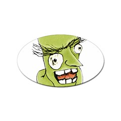 Mad Monster Man With Evil Expression Sticker 10 Pack (oval) by dflcprints