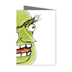 Mad Monster Man With Evil Expression Mini Greeting Card (8 Pack) by dflcprints