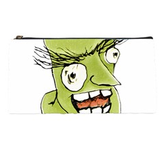 Mad Monster Man With Evil Expression Pencil Case by dflcprints