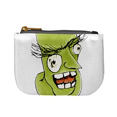 Mad Monster Man With Evil Expression Coin Change Purse by dflcprints