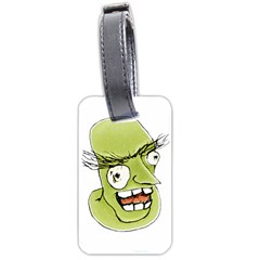 Mad Monster Man With Evil Expression Luggage Tag (two Sides) by dflcprints
