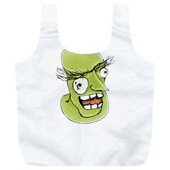 Mad Monster Man With Evil Expression Reusable Bag (xl) by dflcprints