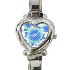 Retro Style Decorative Abstract Pattern Heart Italian Charm Watch 