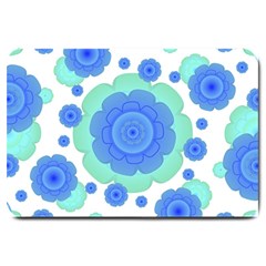 Retro Style Decorative Abstract Pattern Large Door Mat by dflcprints