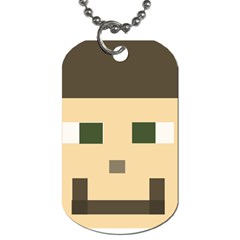 Custom Block Head Dog Tag (one Sided)