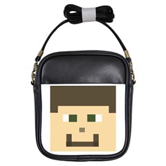 Custom Block Head Girl s Sling Bag