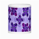 Deluxe Ornate Pattern Design in Blue and Fuchsia Colors Morph Mug Center