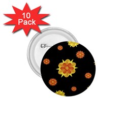 Floral Print Modern Style Pattern  1 75  Button (10 Pack) by dflcprints